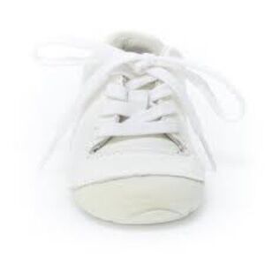 Size 6 Baby Stride Rite White Baby Walker Shoes Lightweight Design